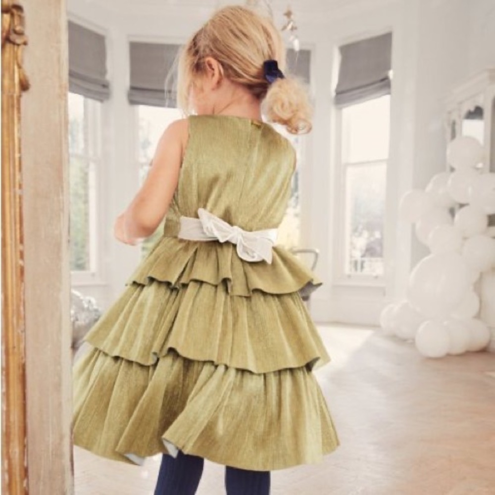 Mini Boden Sparkle Tiered Dress